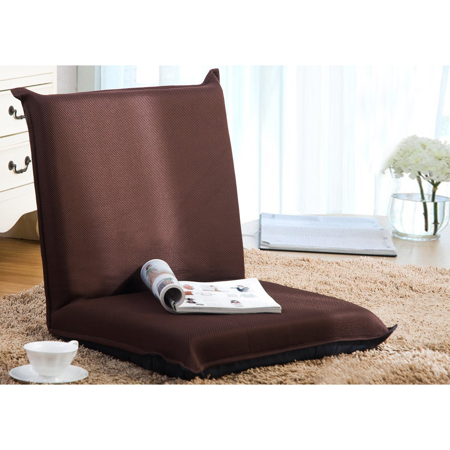 Merax MultiFunction Folding Cushion Floor Chair & Reviews Wayfair